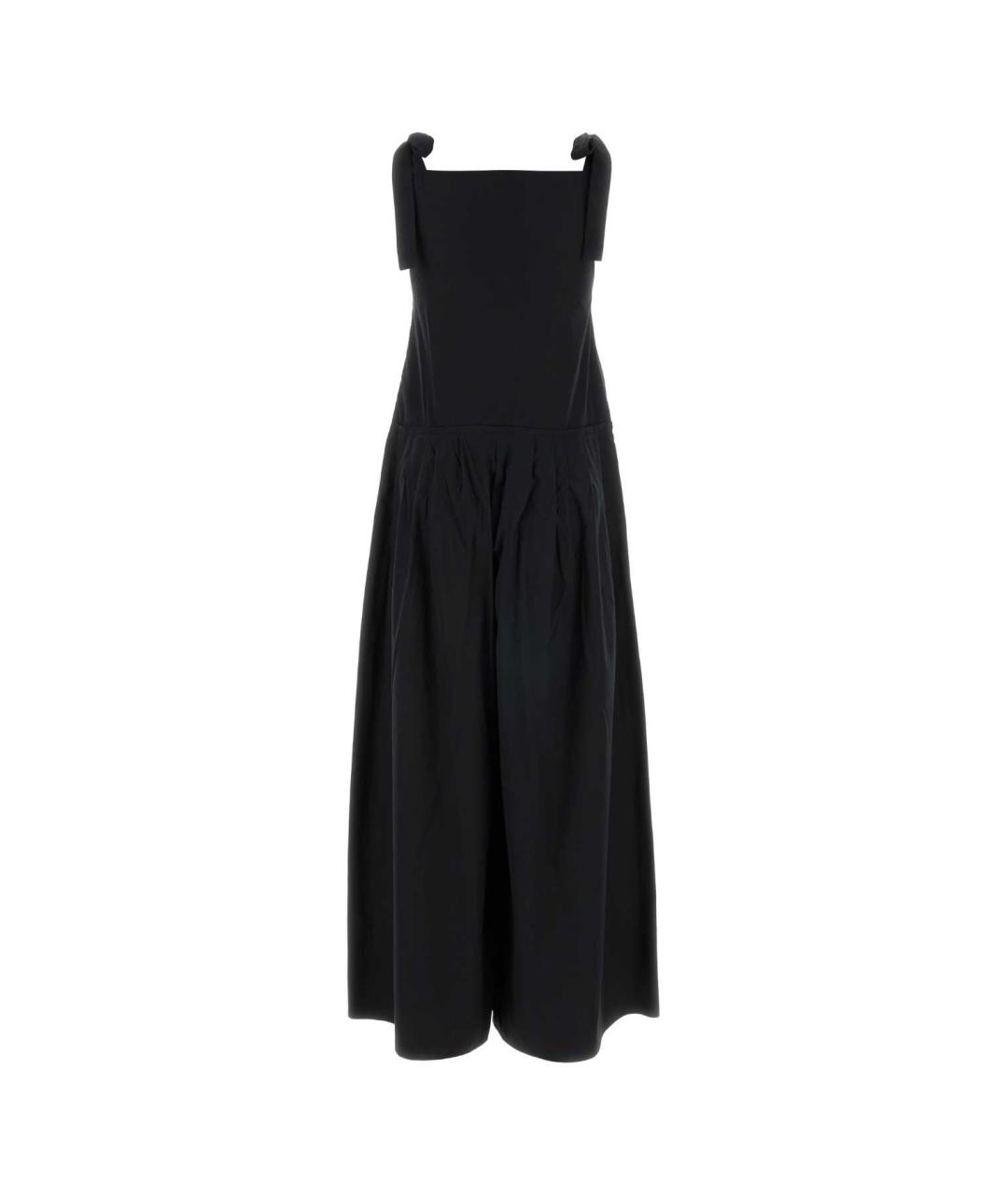 WEEKEND MAX MARA Черное хлопковое платье, фото 2