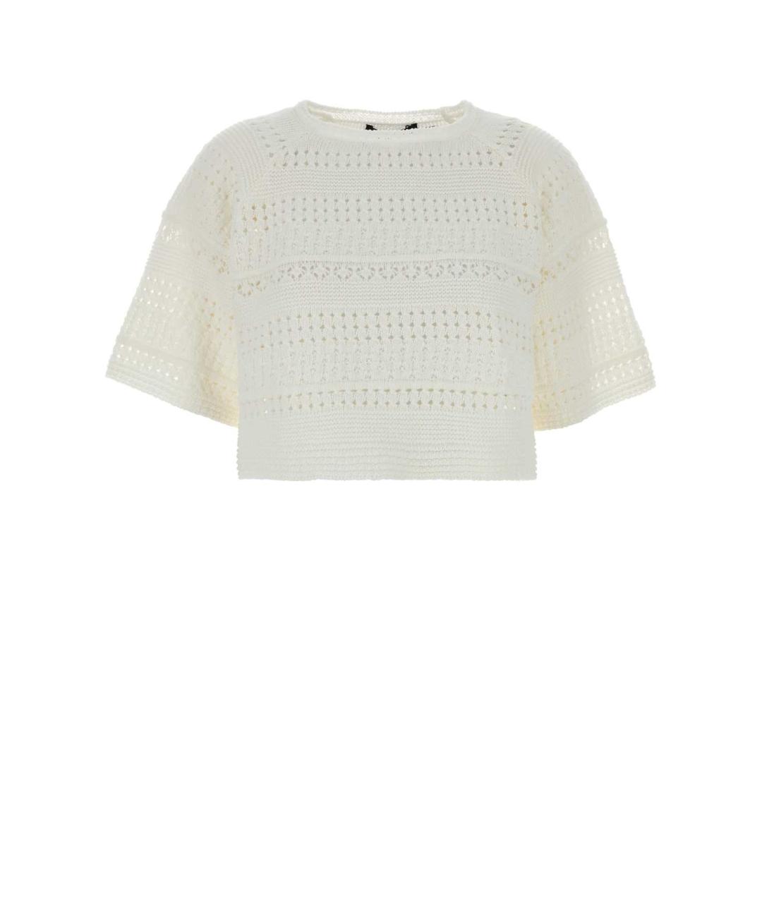 WEEKEND MAX MARA Белая хлопковая футболка, фото 1