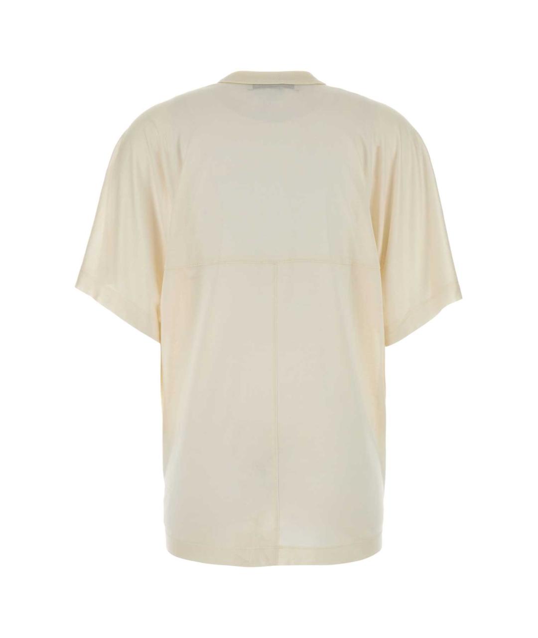 Carven Белая шелковая футболка, фото 2