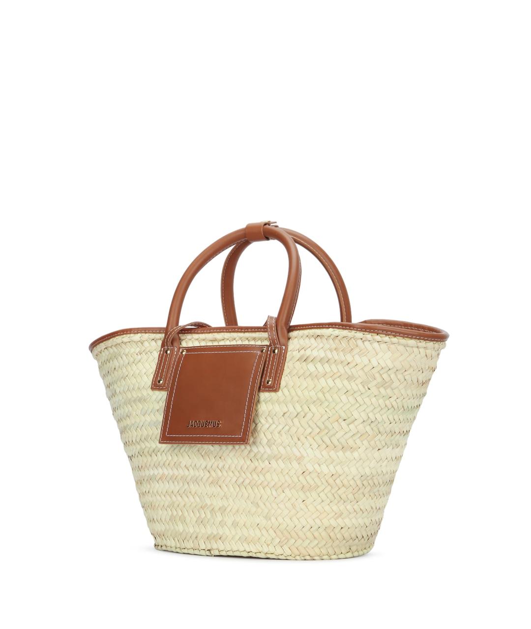 JACQUEMUS Бежевая сумка тоут, фото 2