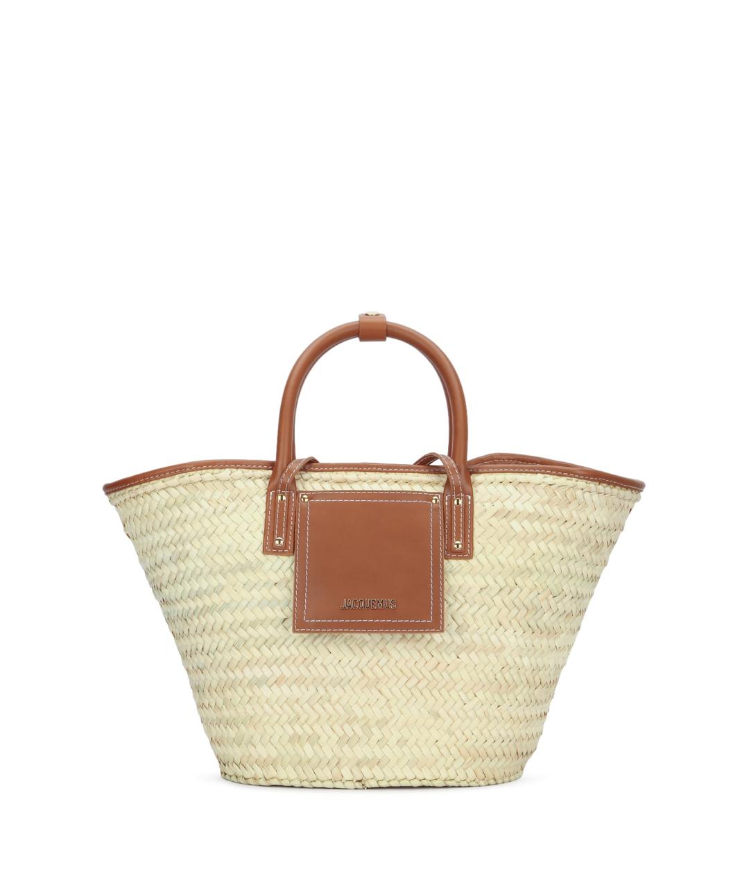 JACQUEMUS Бежевая сумка тоут, фото 1