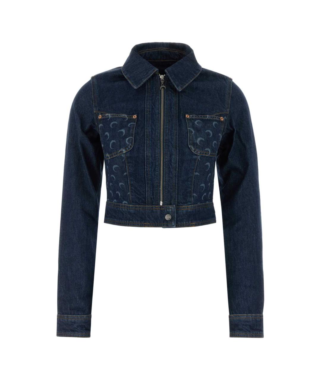 MARINE SERRE Синяя хлопковая куртка, фото 1