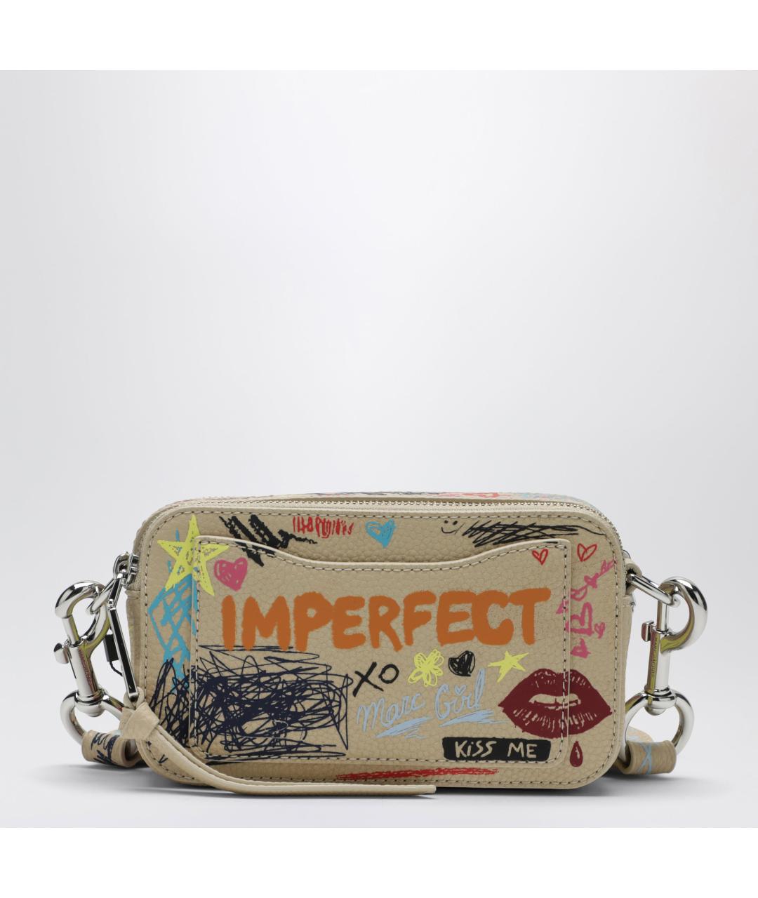 MARC JACOBS Бежевая кожаная сумка через плечо, фото 2