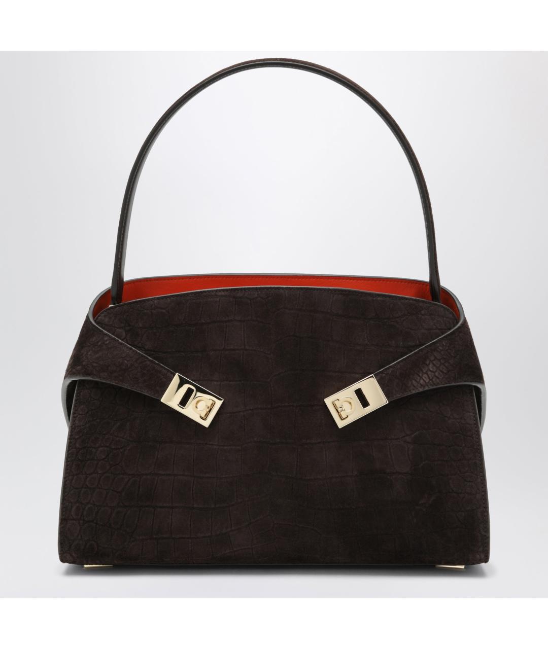 FERRAGAMO Коричневая сумка через плечо, фото 3