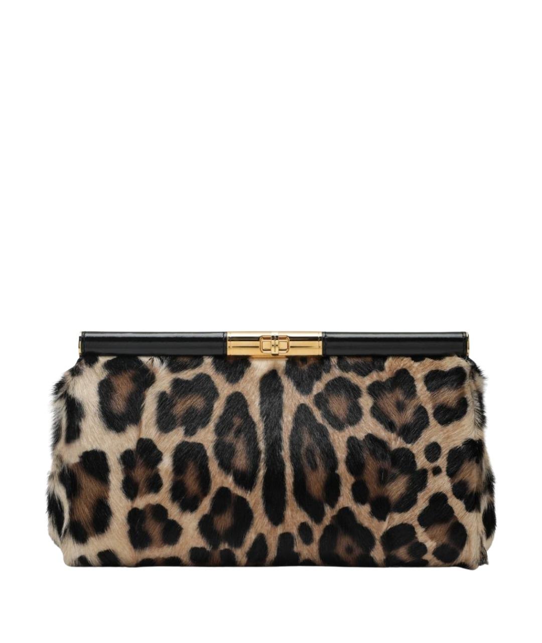 DOLCE&GABBANA Коричневая кожаная сумка через плечо, фото 1