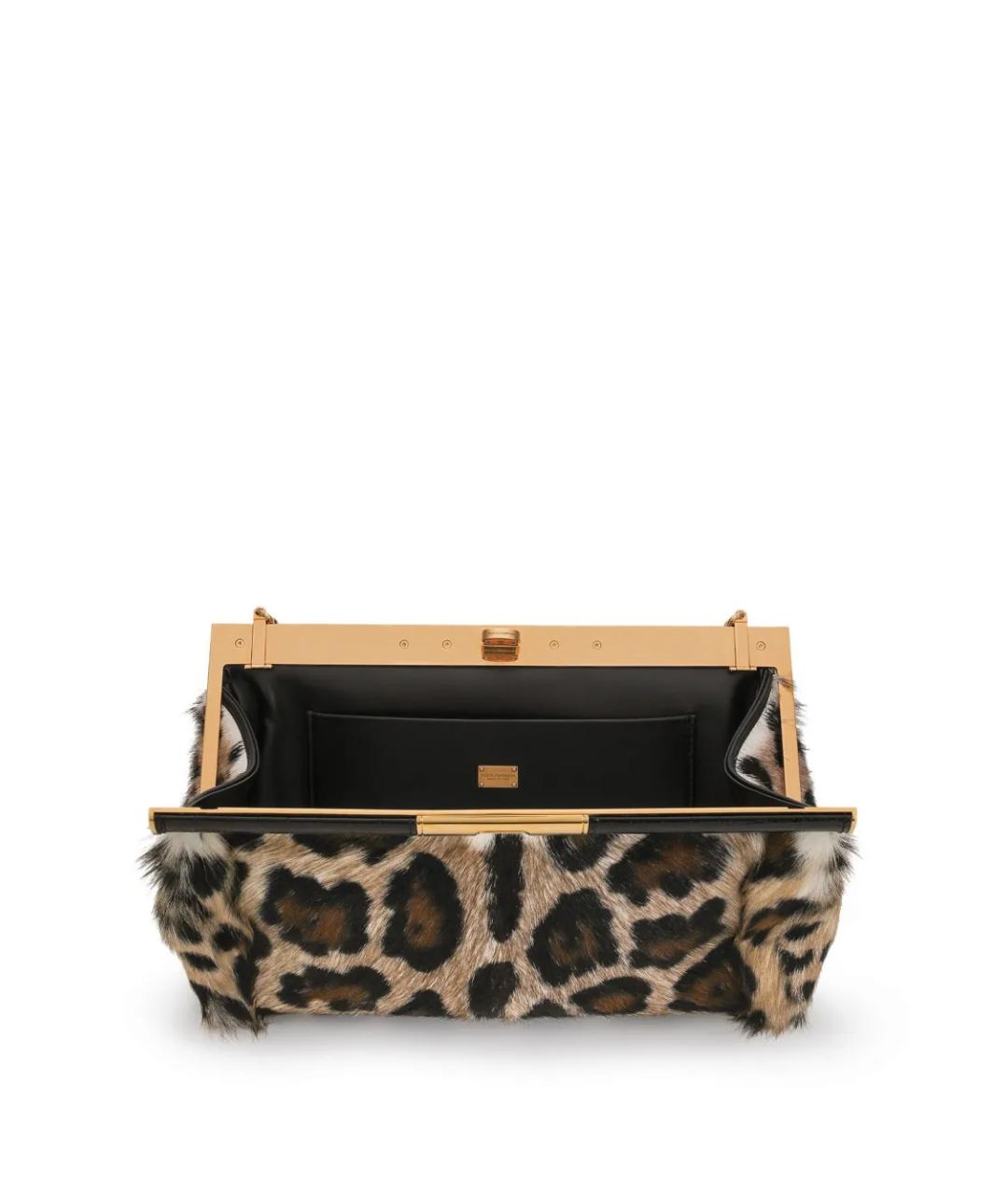 DOLCE&GABBANA Коричневая кожаная сумка через плечо, фото 2