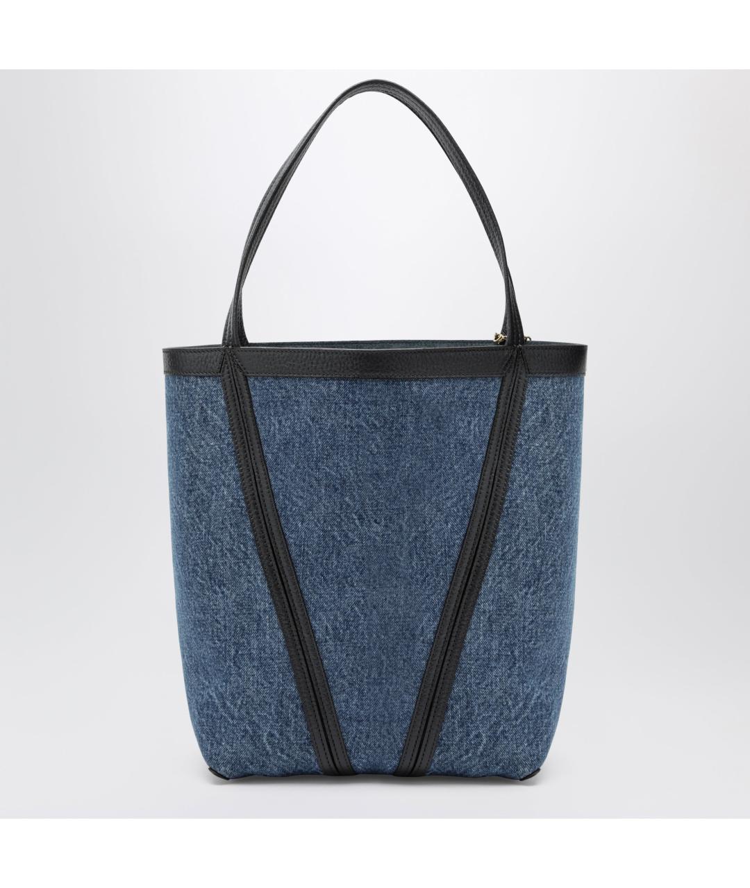 CHLOE Синяя тканевая сумка тоут, фото 2