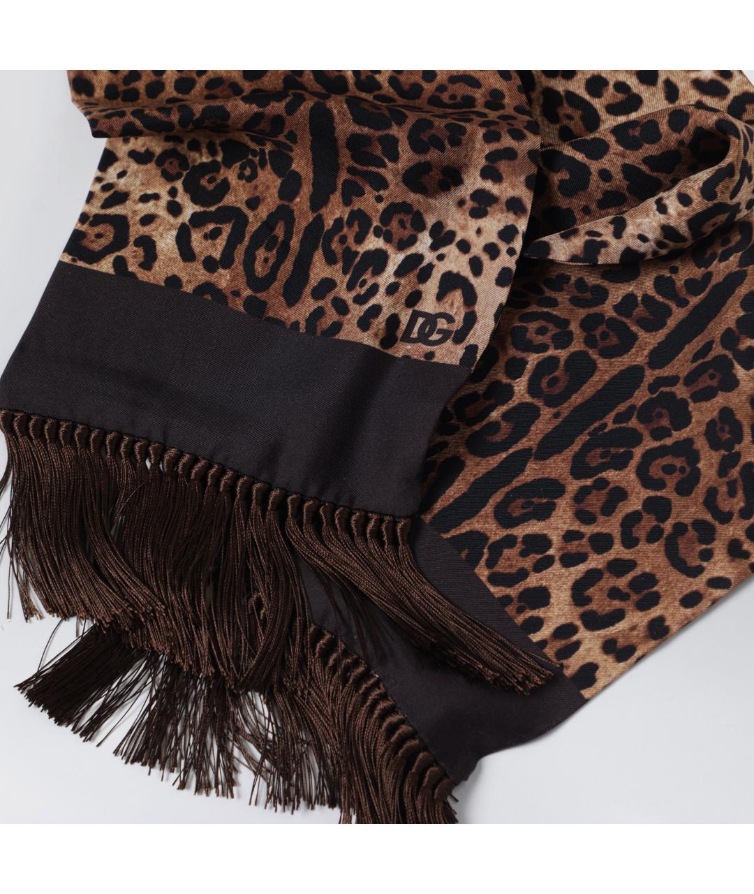 DOLCE&GABBANA Мульти шелковый шарф, фото 2