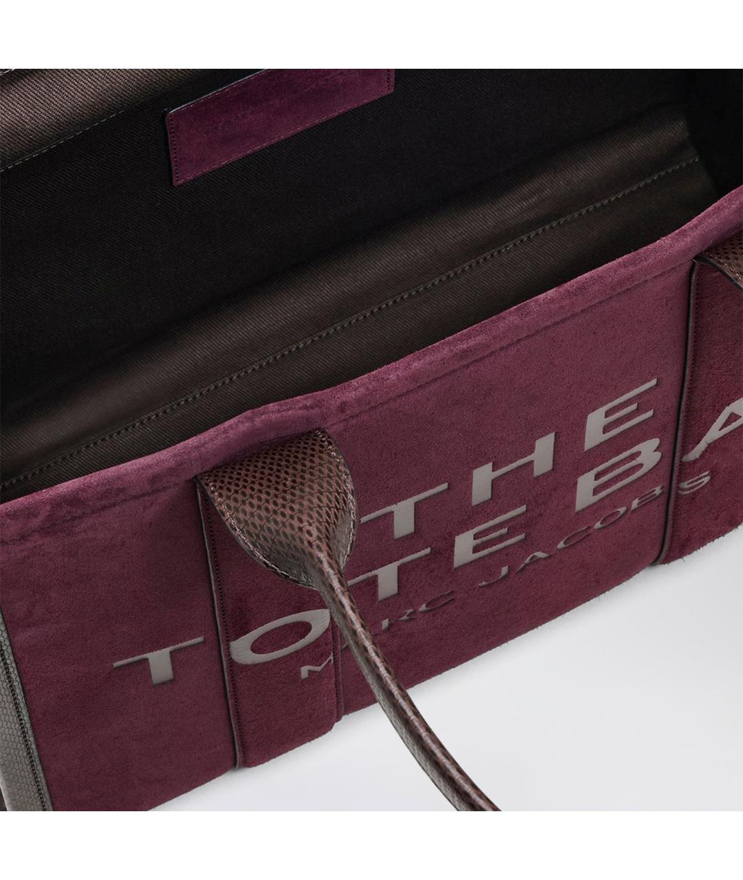 MARC JACOBS Фиолетовая кожаная сумка тоут, фото 3