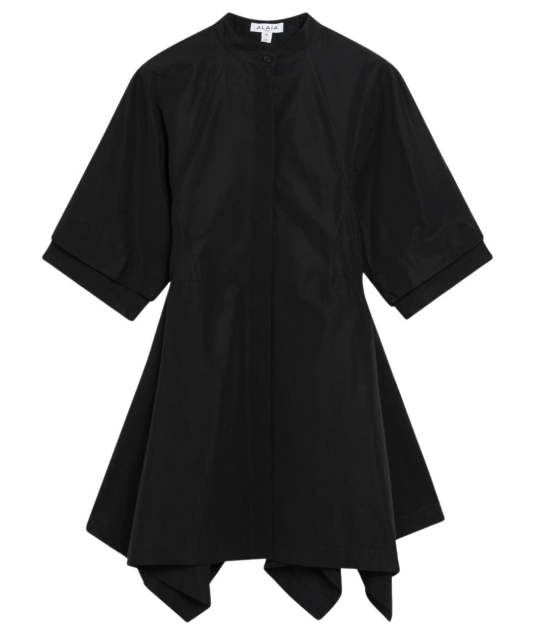 ALAIA Черное хлопковое повседневное платье, фото 1