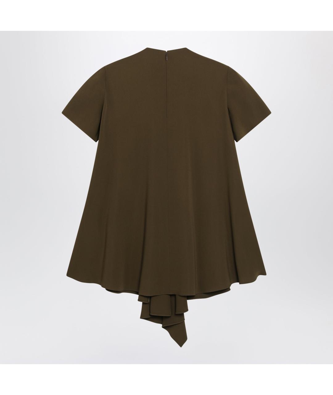 LOEWE Зеленые вискозное повседневное платье, фото 2