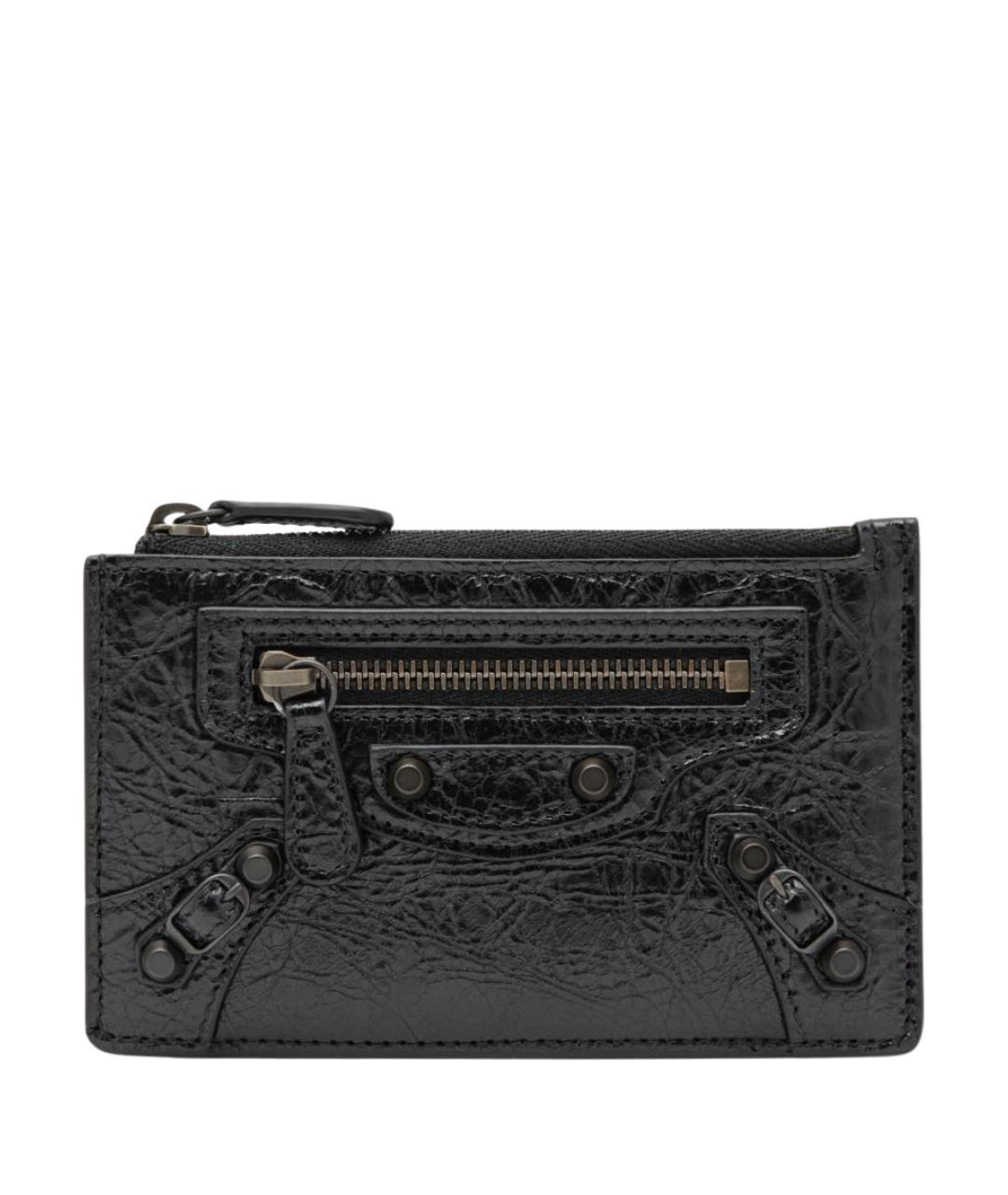 BALENCIAGA Черный кожаный кардхолдер, фото 1