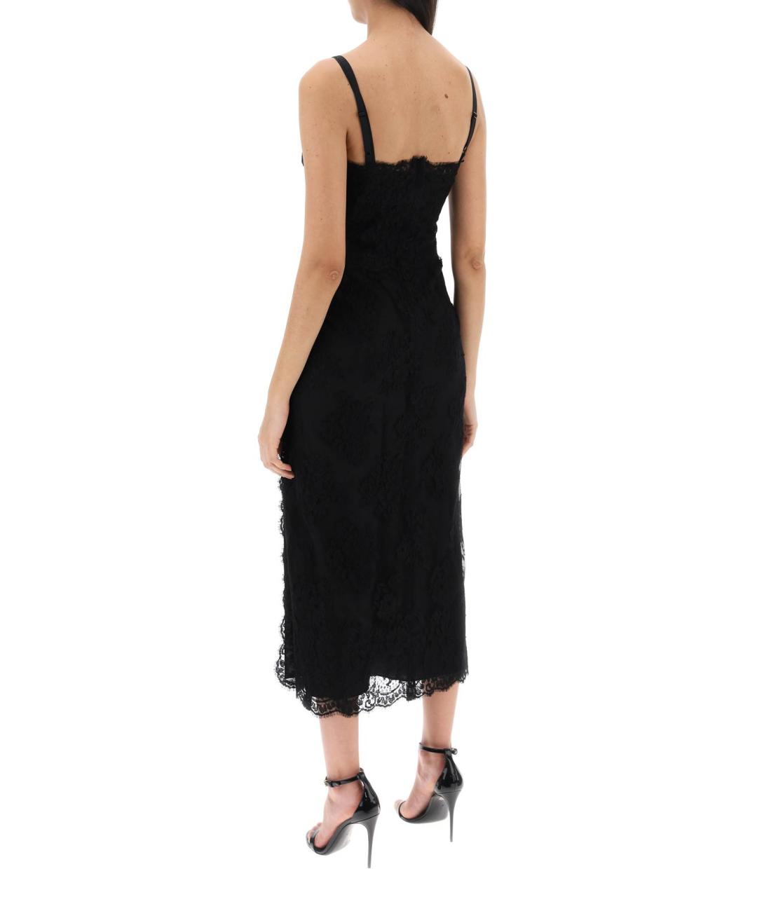 DOLCE&GABBANA Черное повседневное платье, фото 3