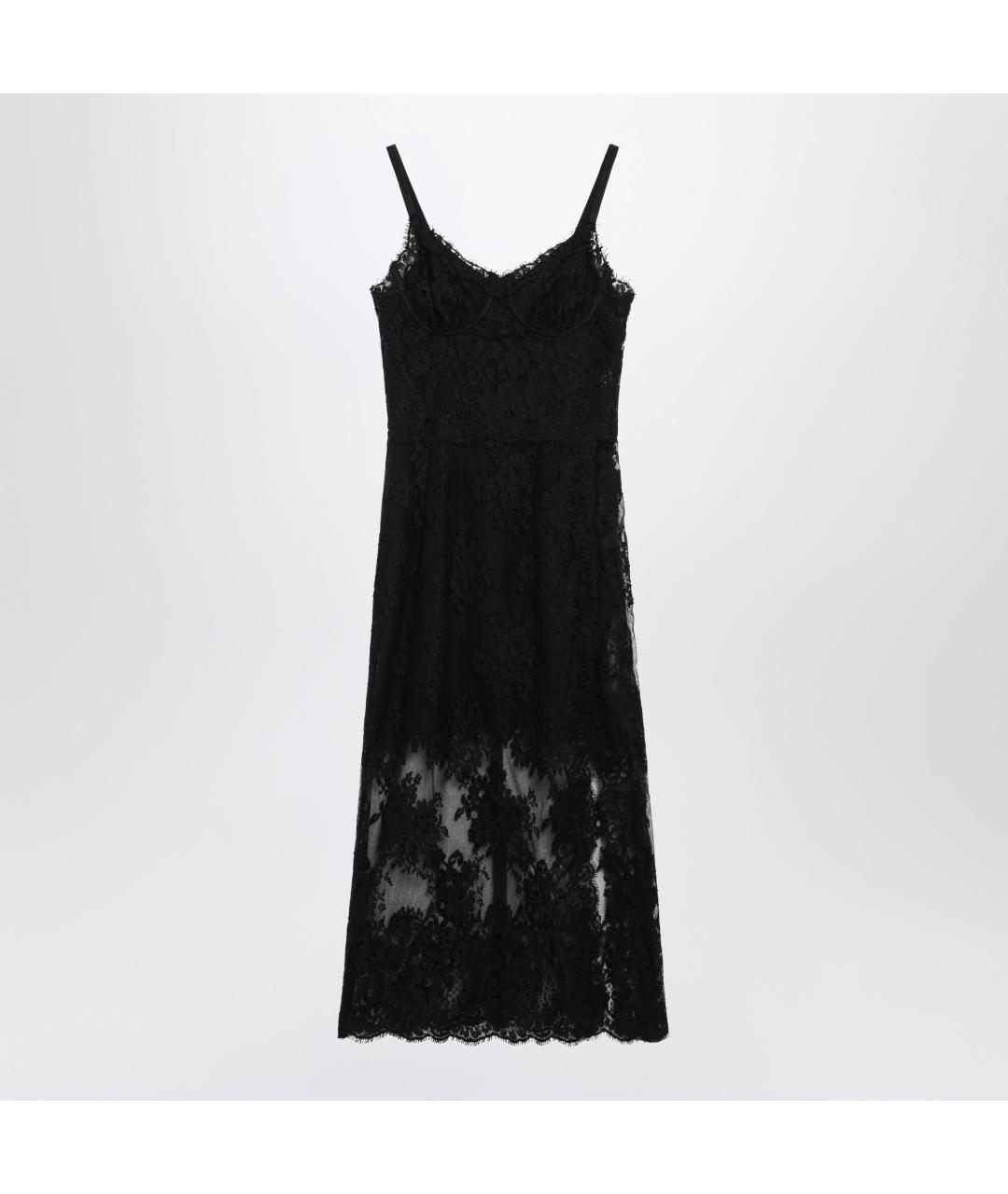 DOLCE&GABBANA Черное повседневное платье, фото 5