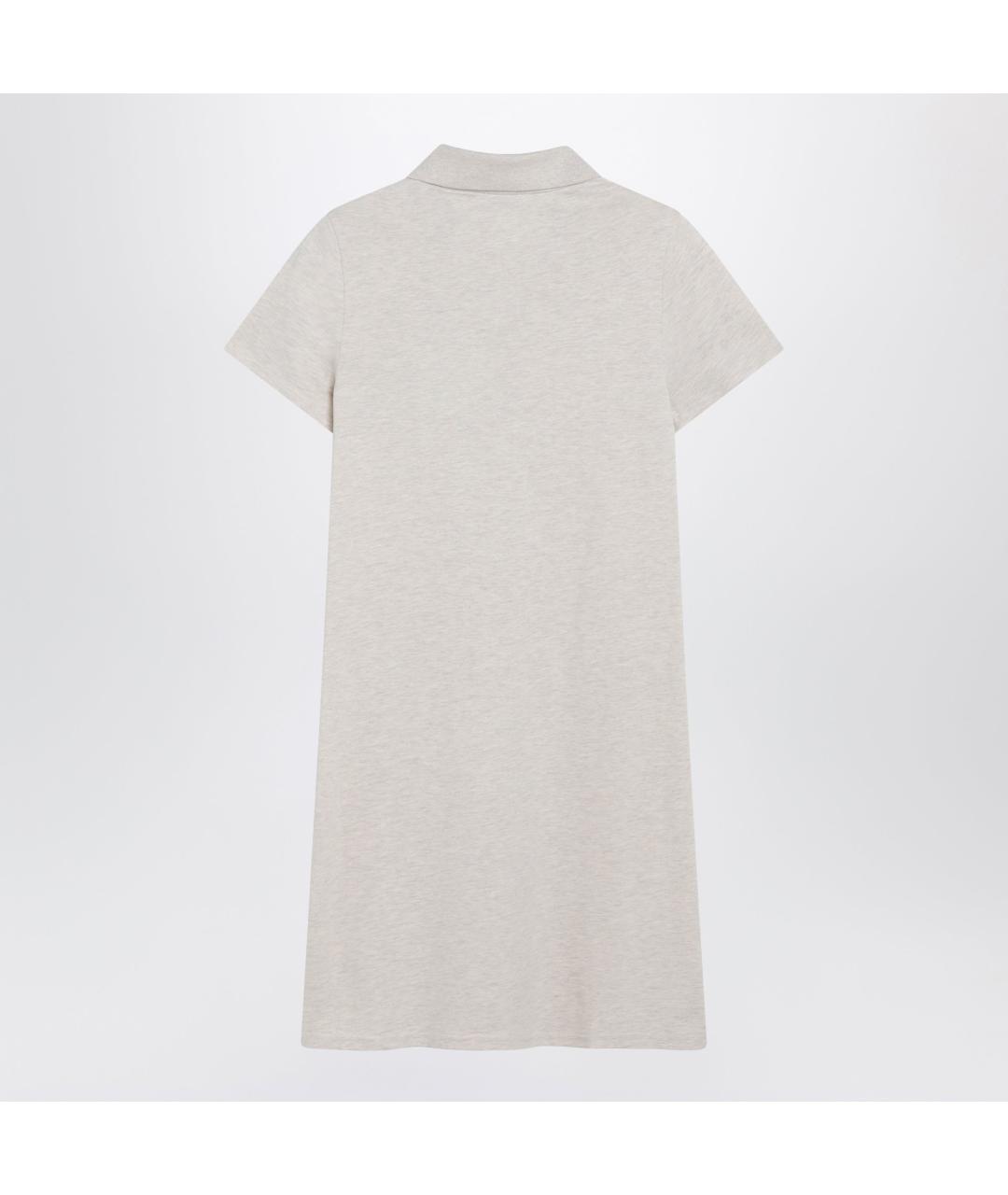 BURBERRY Бежевое хлопковое повседневное платье, фото 2