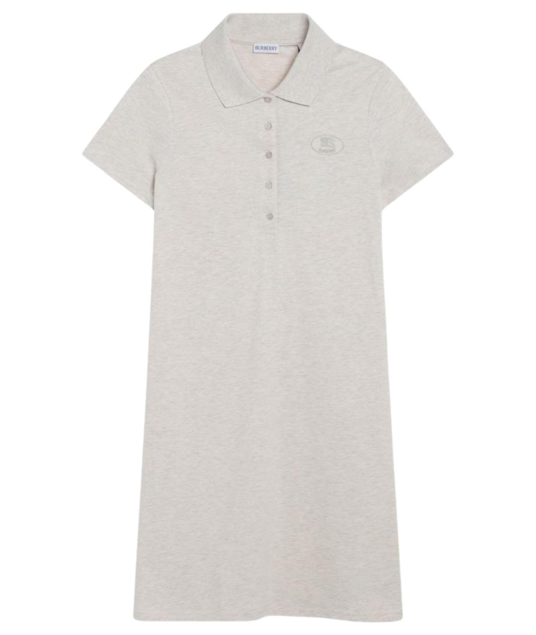 BURBERRY Бежевое хлопковое повседневное платье, фото 1