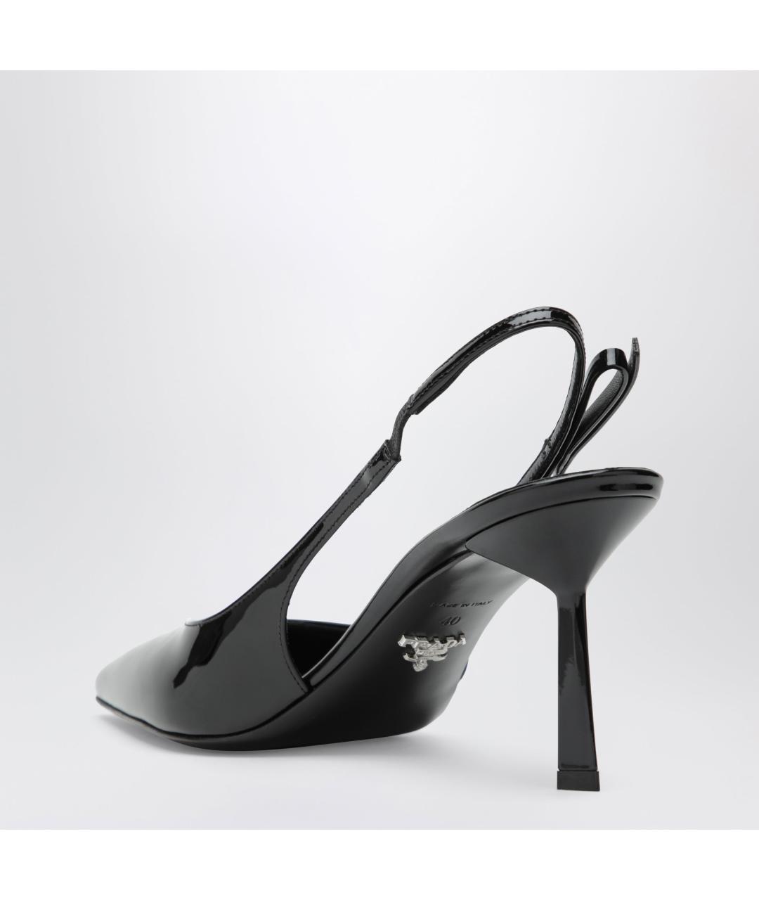 PRADA Черные кожаные туфли, фото 2