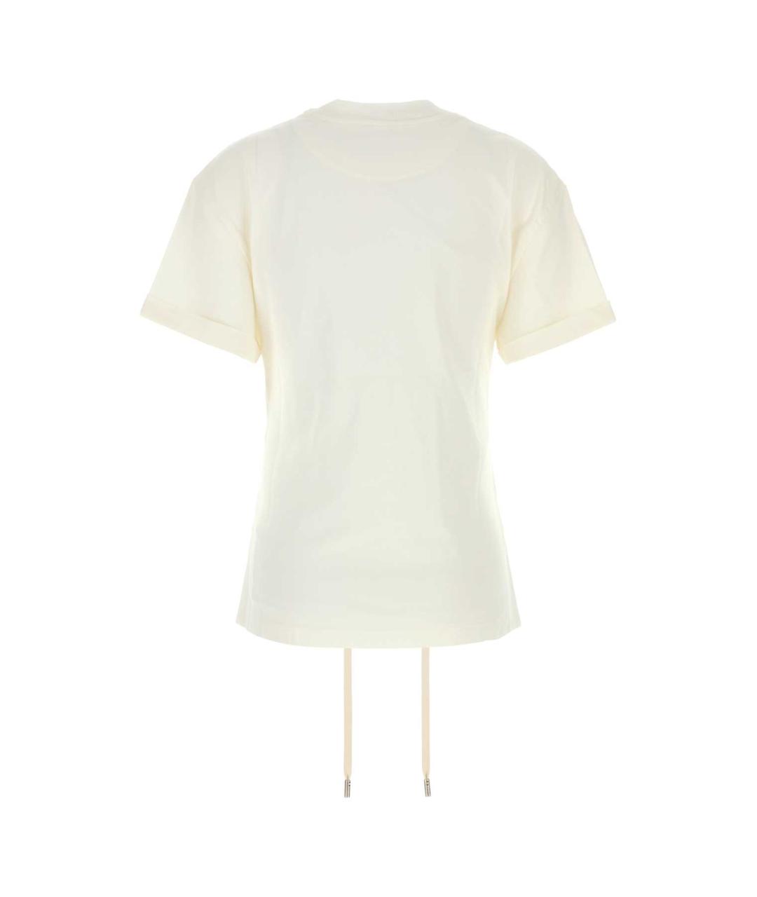 ALEXANDER MCQUEEN Белая хлопковая футболка, фото 2