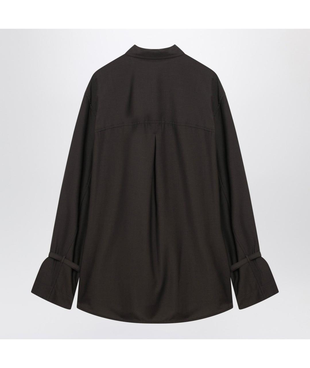 TOTEME Коричневая шерстяная рубашка, фото 2