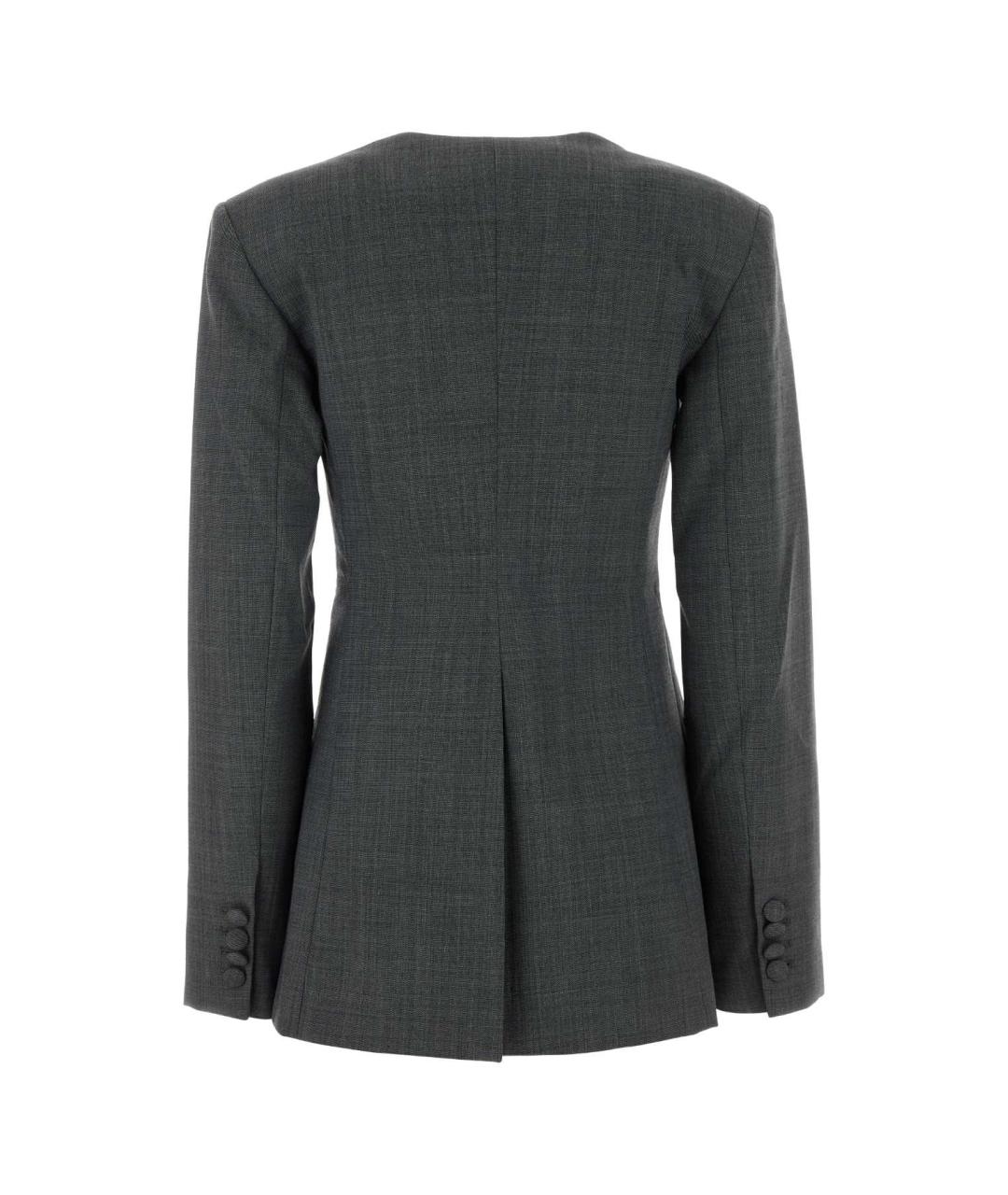 GANNI Серый жакет/пиджак, фото 2