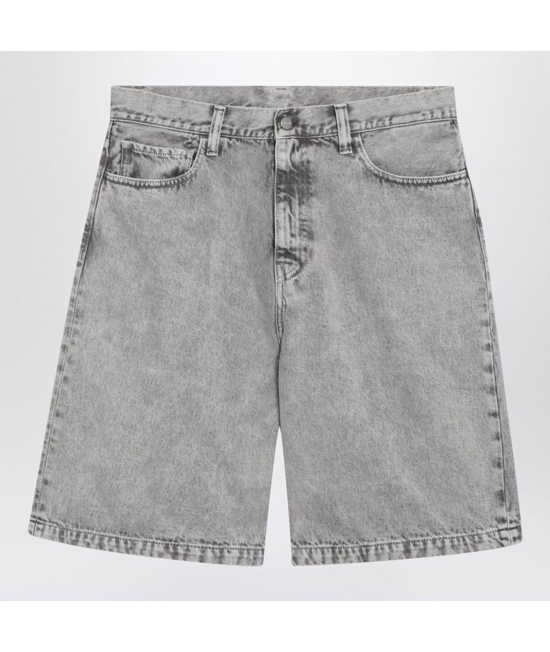CARHARTT WIP Серые хлопковые шорты, фото 3