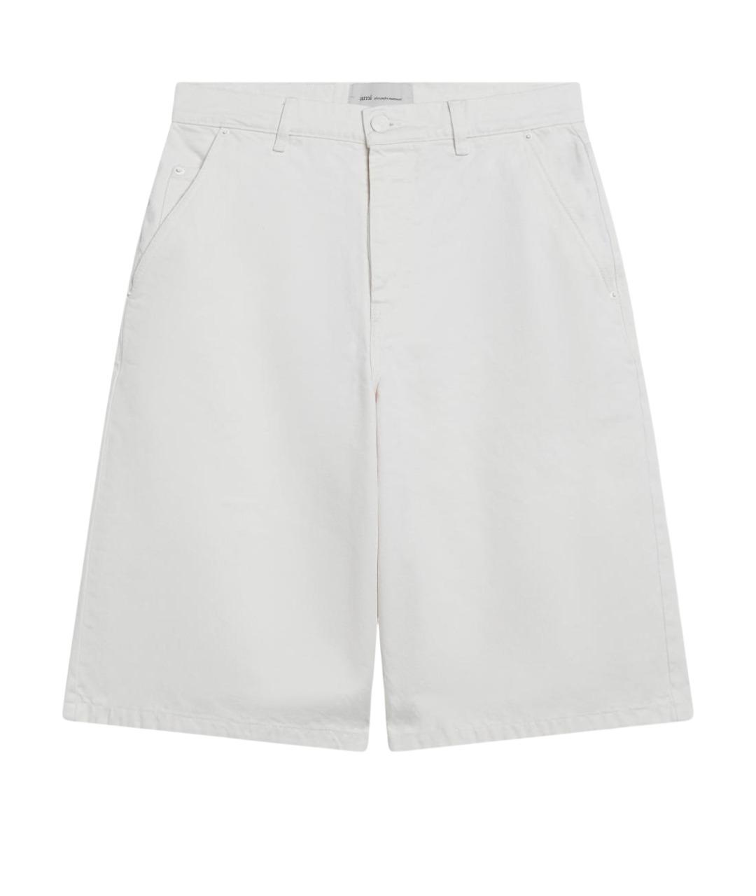 Ami Paris Белые хлопковые шорты, фото 1