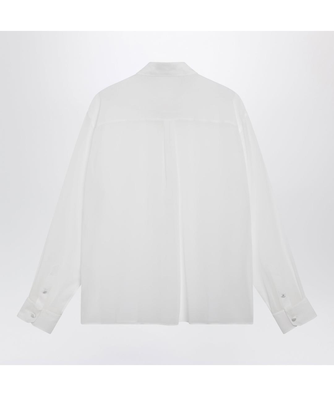 DOLCE&GABBANA Белая шелковая кэжуал рубашка, фото 2