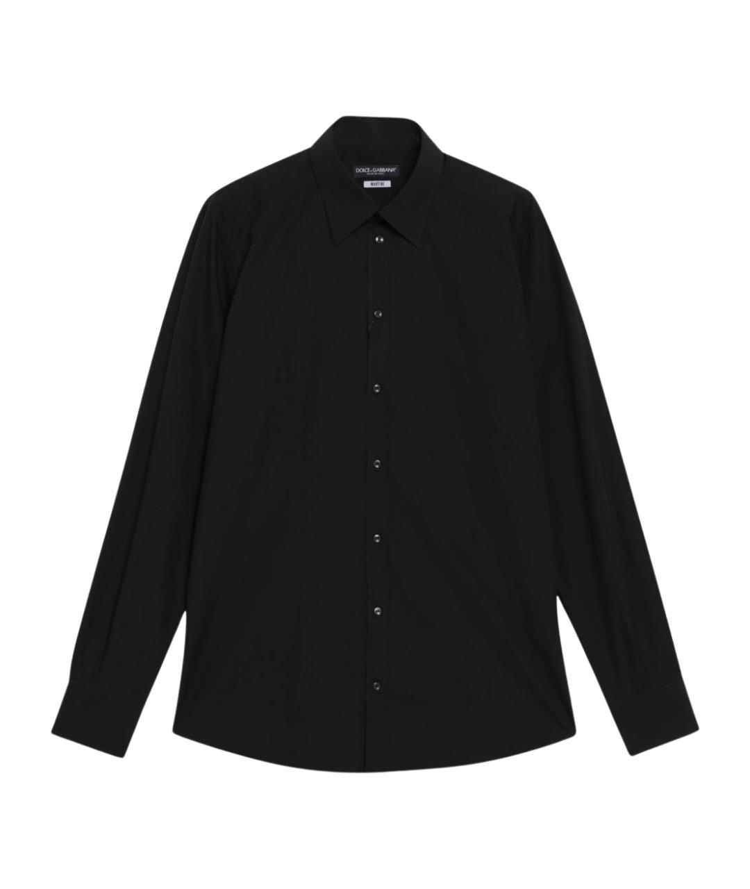 DOLCE&GABBANA Черная хлопковая кэжуал рубашка, фото 1