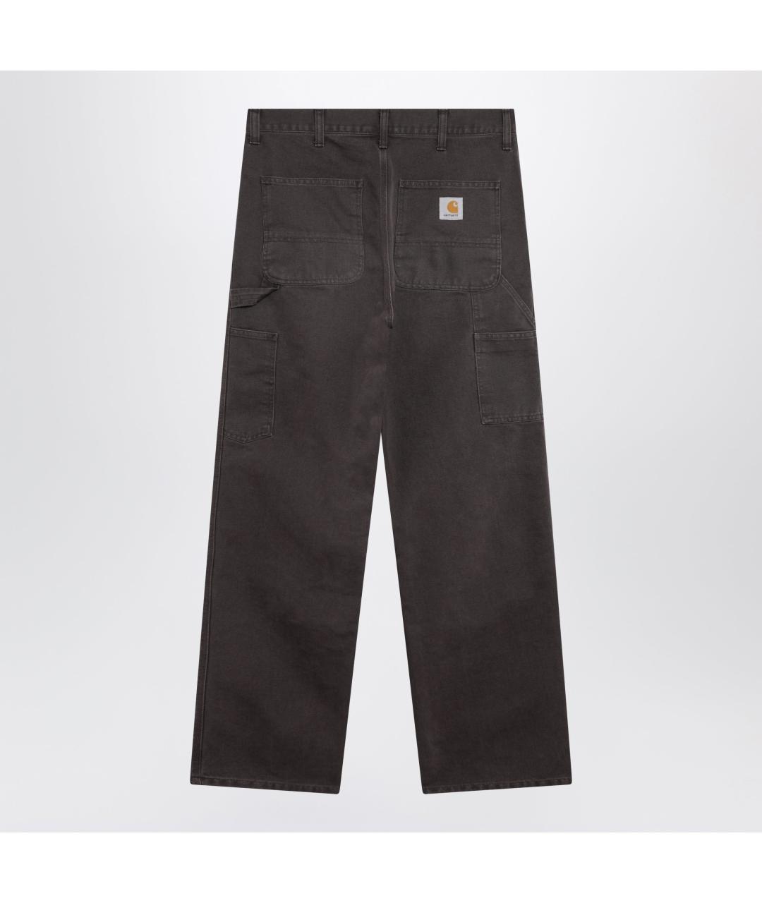 CARHARTT WIP Серые хлопковые повседневные брюки, фото 2