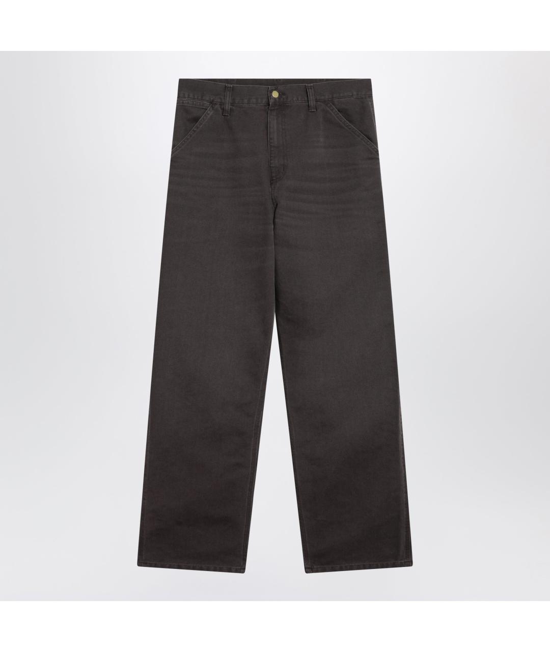 CARHARTT WIP Серые хлопковые повседневные брюки, фото 3