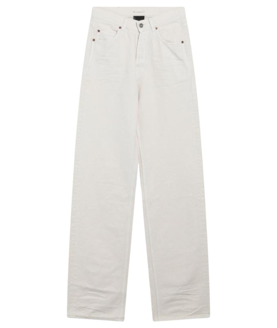 SAINT LAURENT Белые прямые джинсы, фото 1
