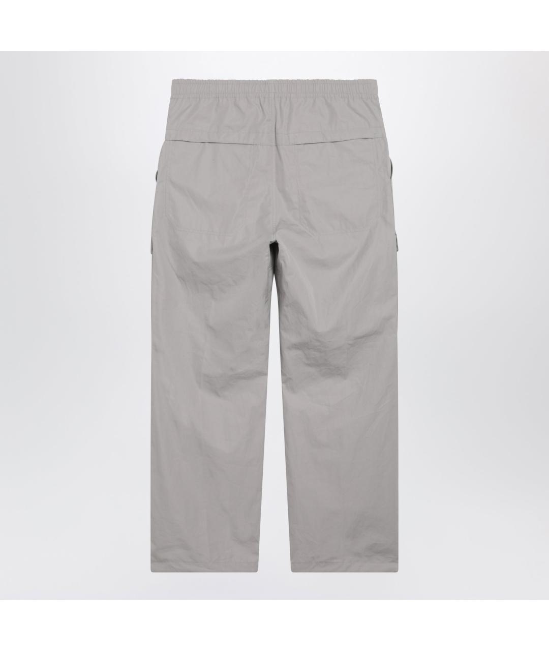 STONE ISLAND Серые хлопковые повседневные брюки, фото 4