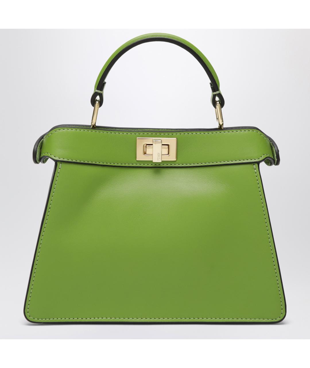 FENDI Зеленая кожаная сумка через плечо, фото 3