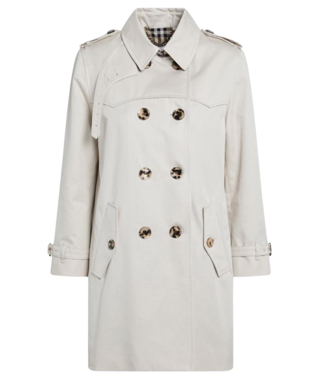 BURBERRY Бежевый хлопковый тренч/плащ, фото 1