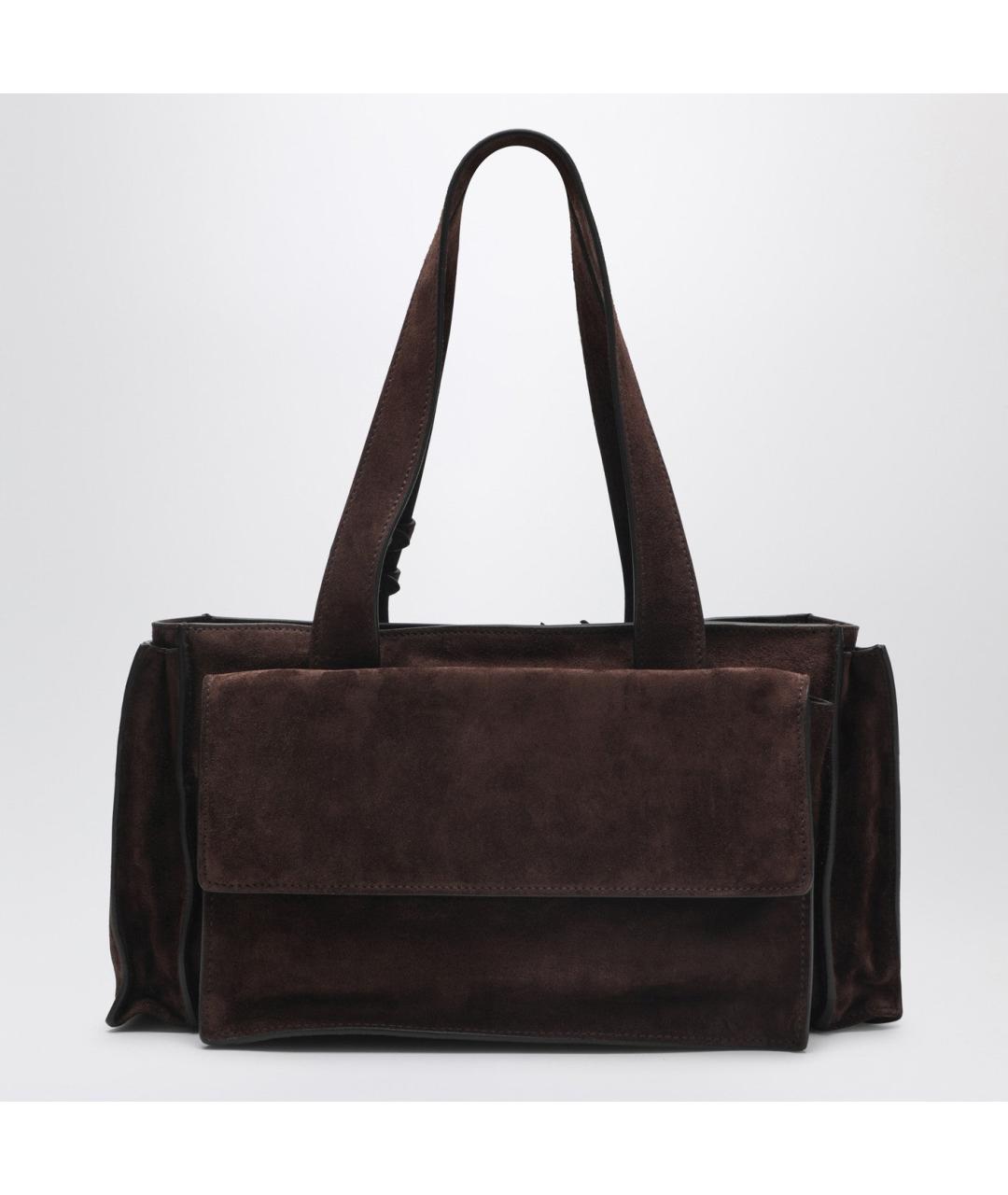 MIU MIU Коричневая замшевая сумка через плечо, фото 2