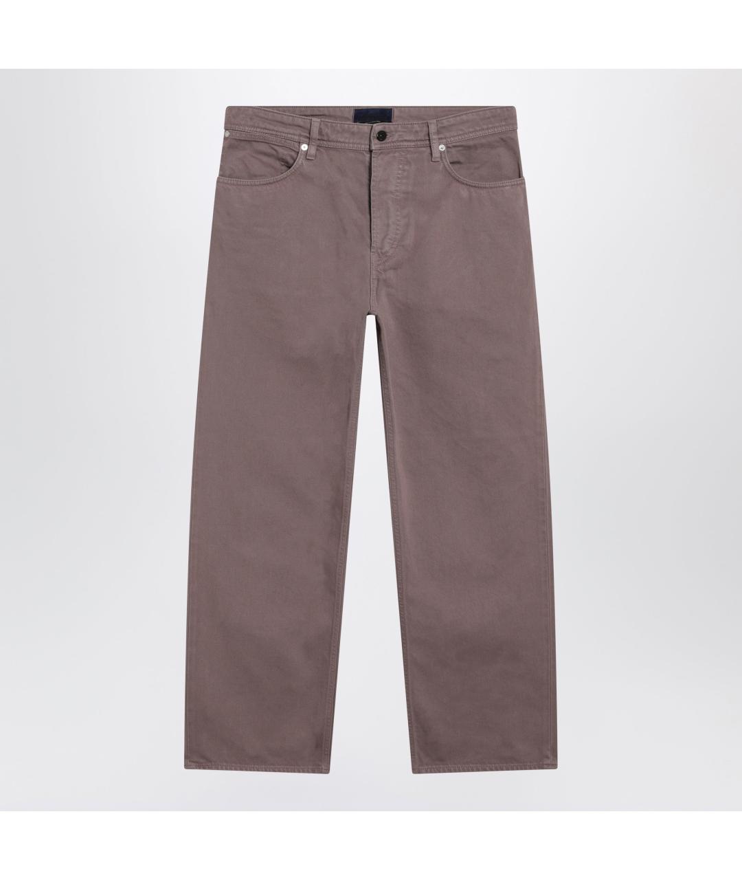 STONE ISLAND Фиолетовые хлопковые повседневные брюки, фото 3