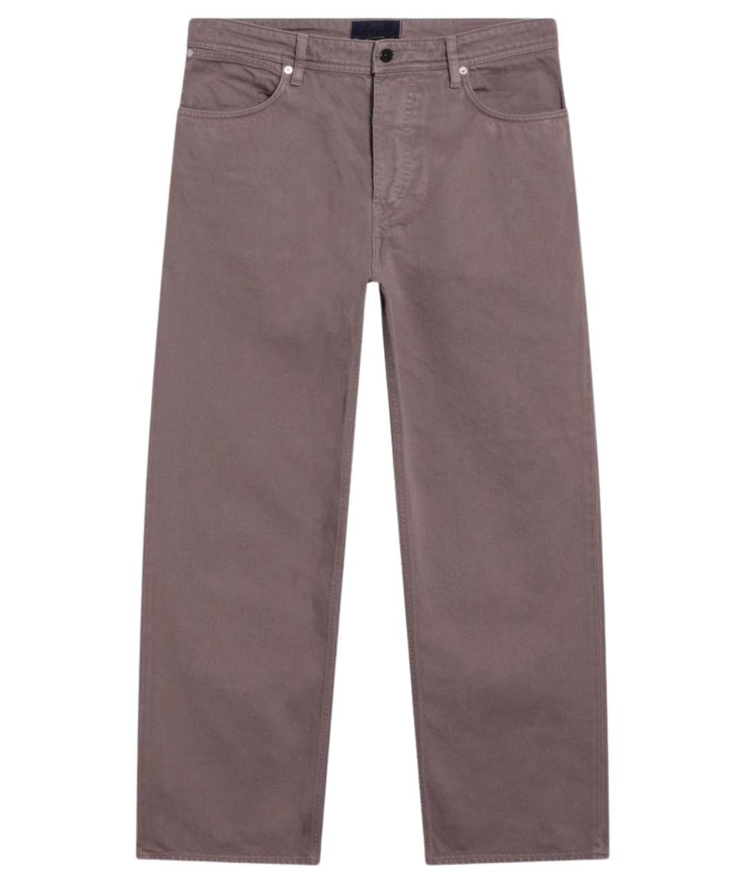 STONE ISLAND Фиолетовые хлопковые повседневные брюки, фото 1