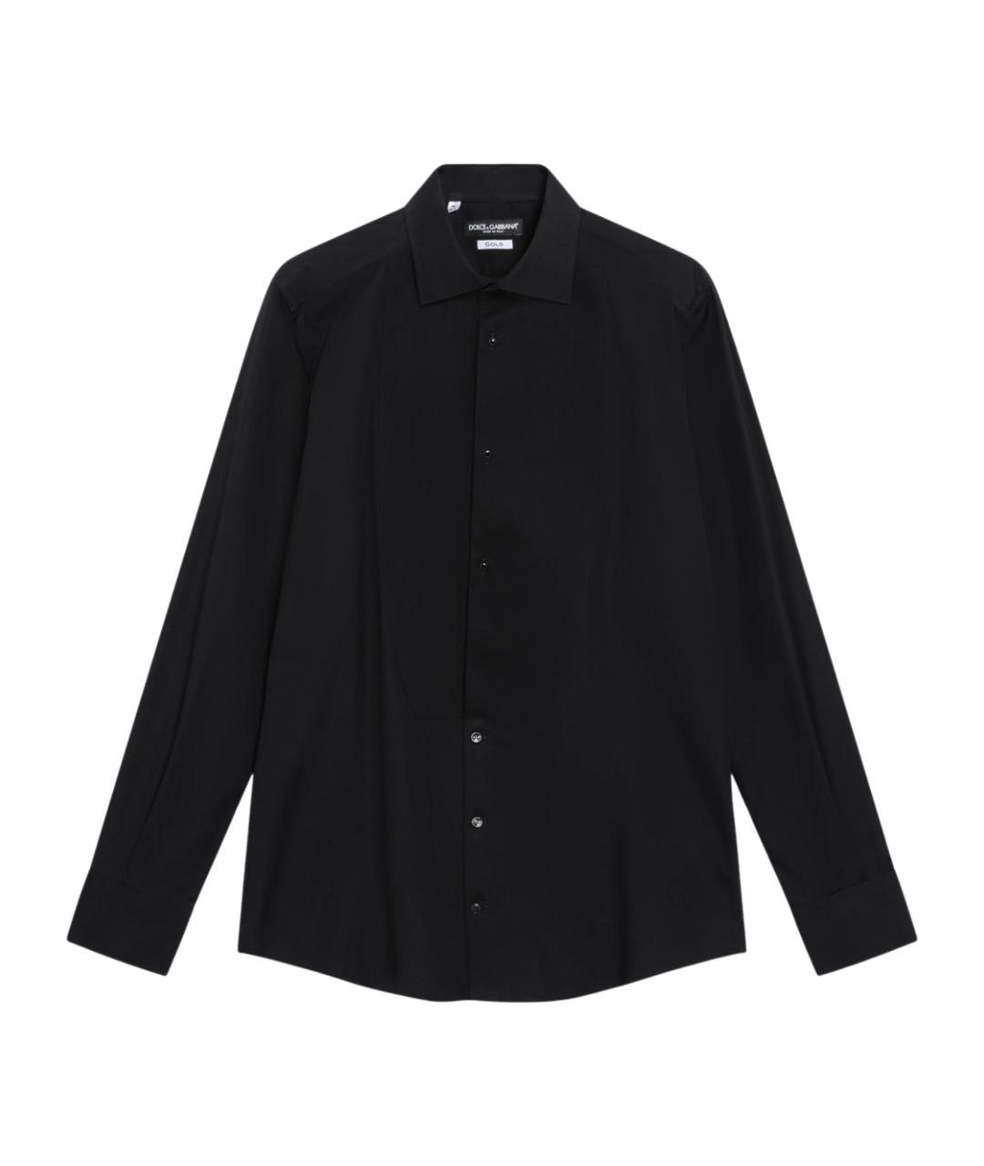 DOLCE&GABBANA Черная хлопковая кэжуал рубашка, фото 1