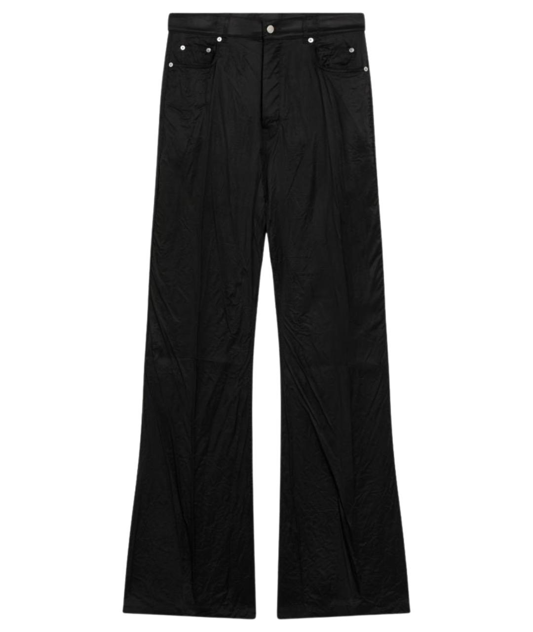 RICK OWENS Черные полиамидовые повседневные брюки, фото 1