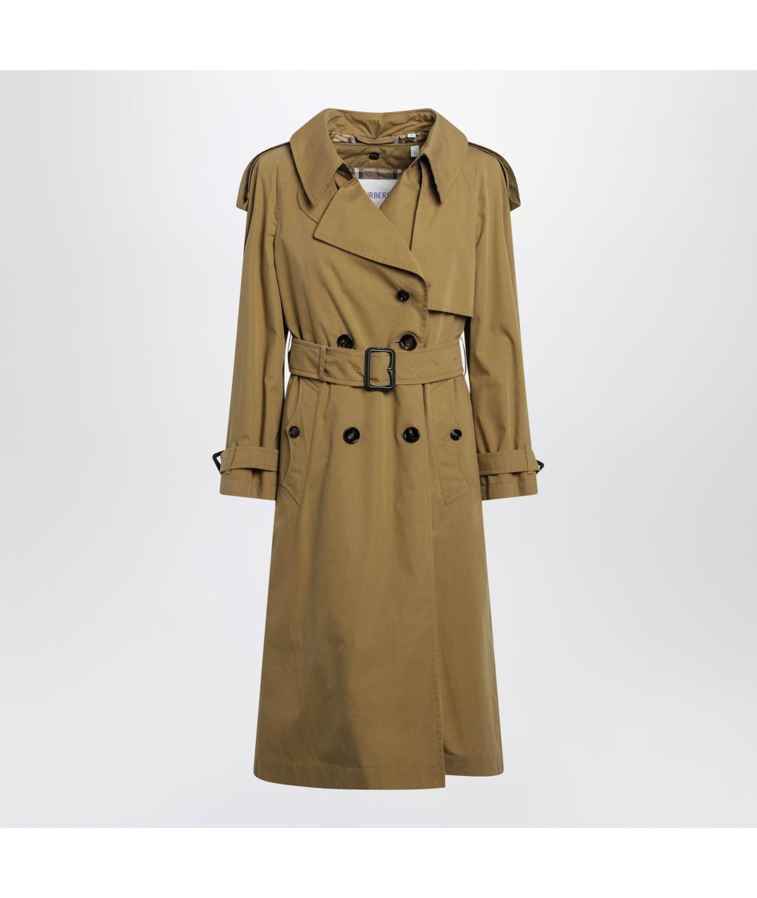 BURBERRY Коричневый хлопковый тренч/плащ, фото 3