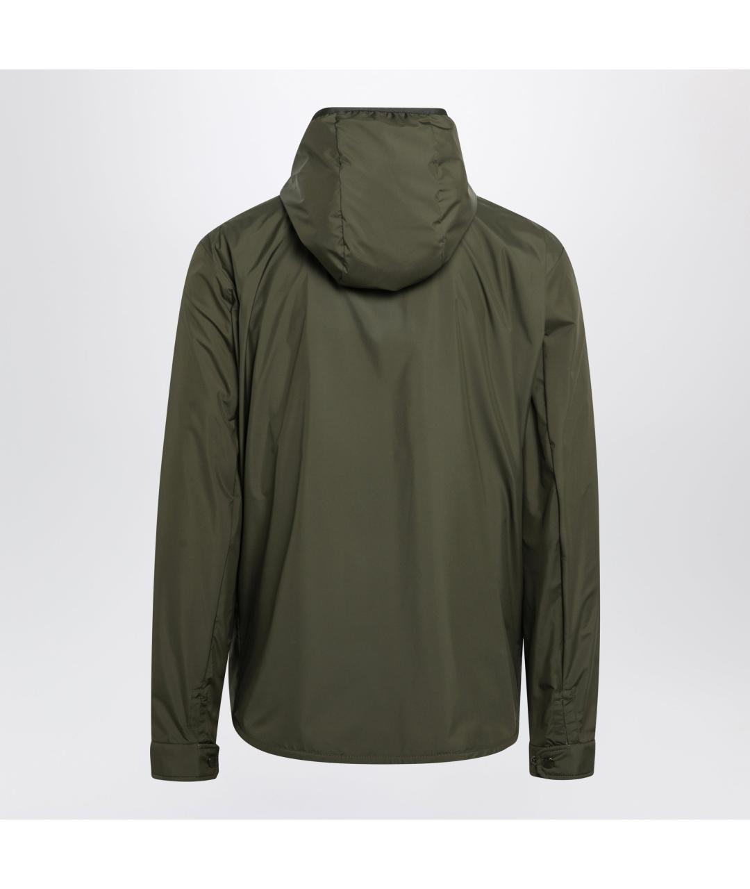 MONCLER Зеленая полиамидовая куртка, фото 2