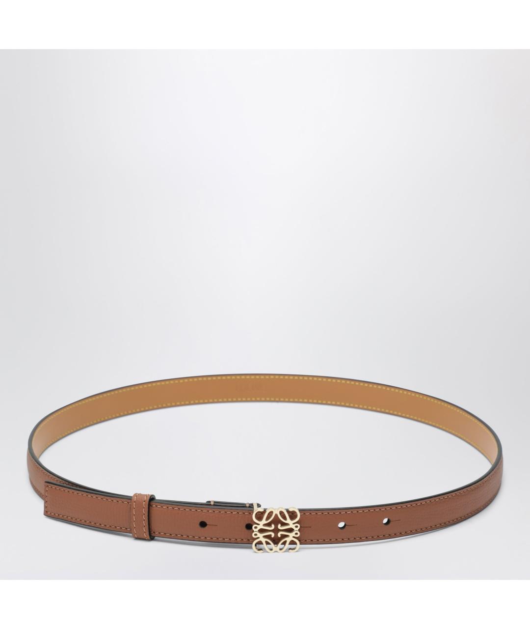 LOEWE Коричневый кожаный ремень, фото 3