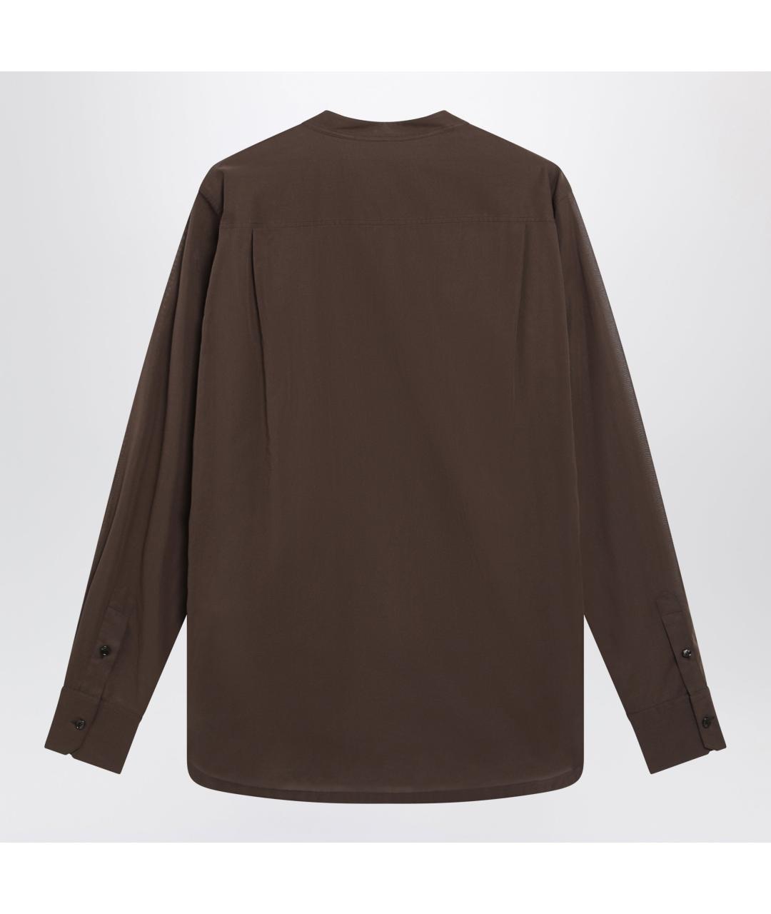 DOLCE&GABBANA Коричневая хлопковая кэжуал рубашка, фото 2