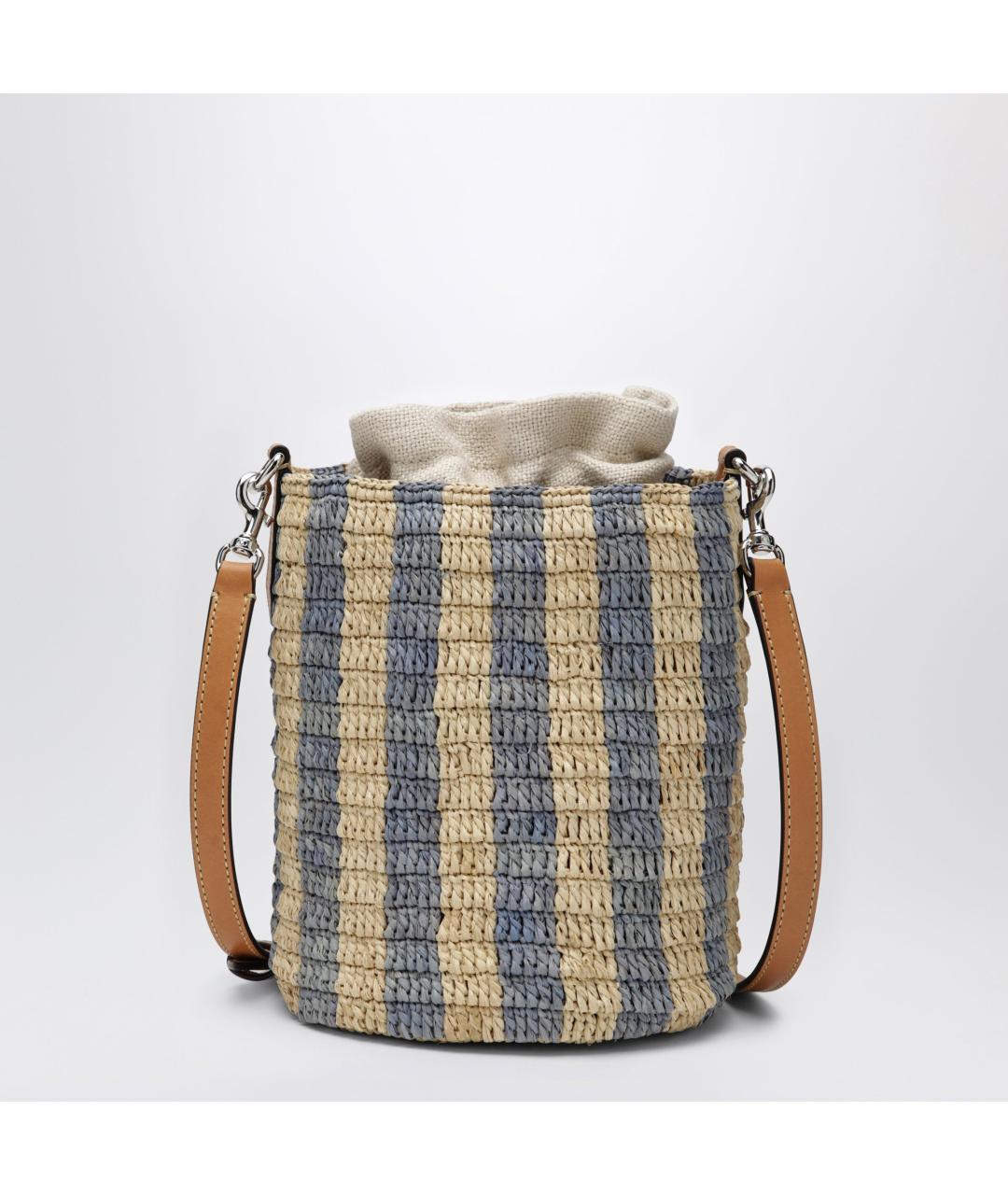 VALENTINO Бежевая пелетеная сумка с короткими ручками, фото 2