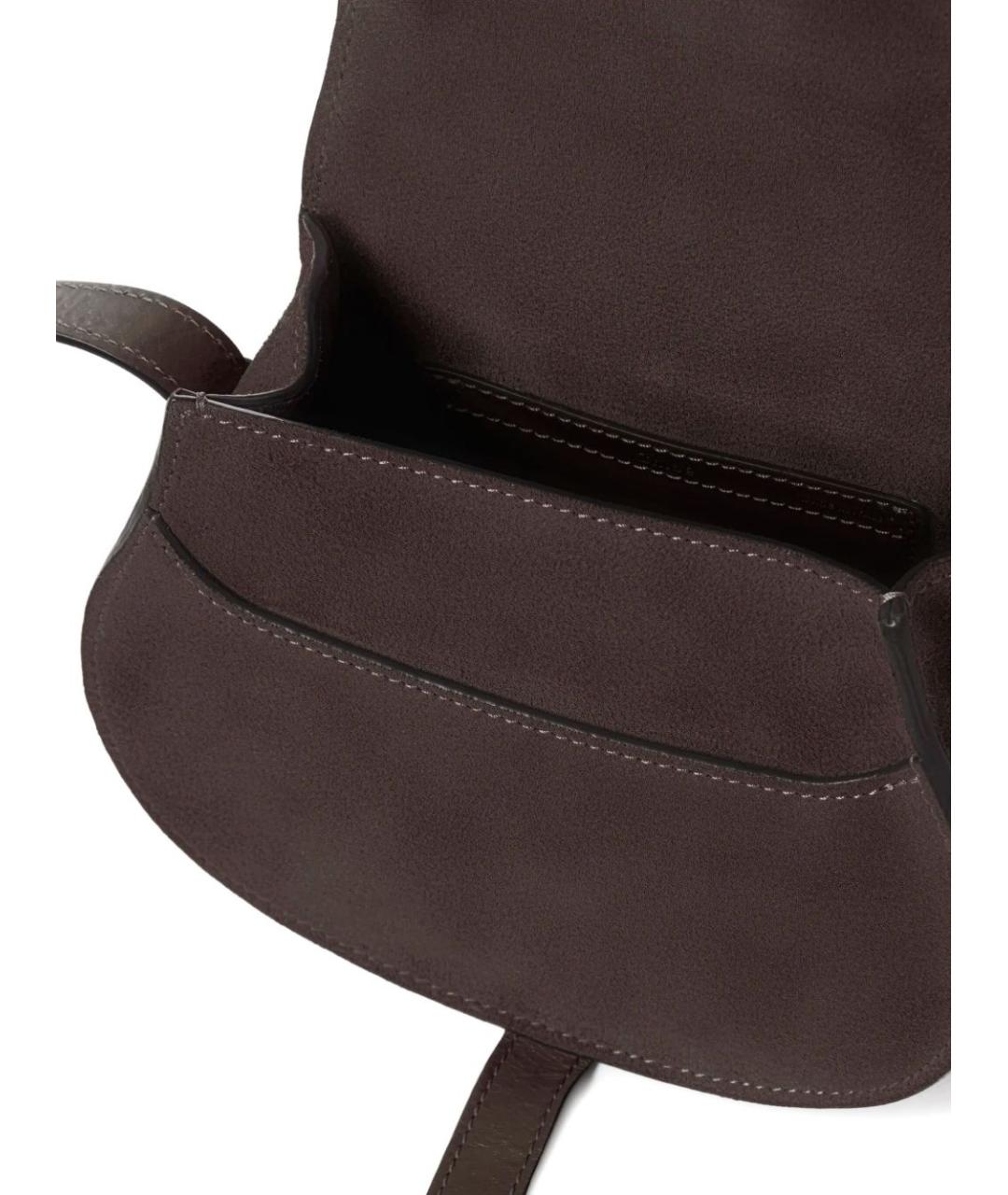 CHLOE Коричневая замшевая сумка через плечо, фото 5