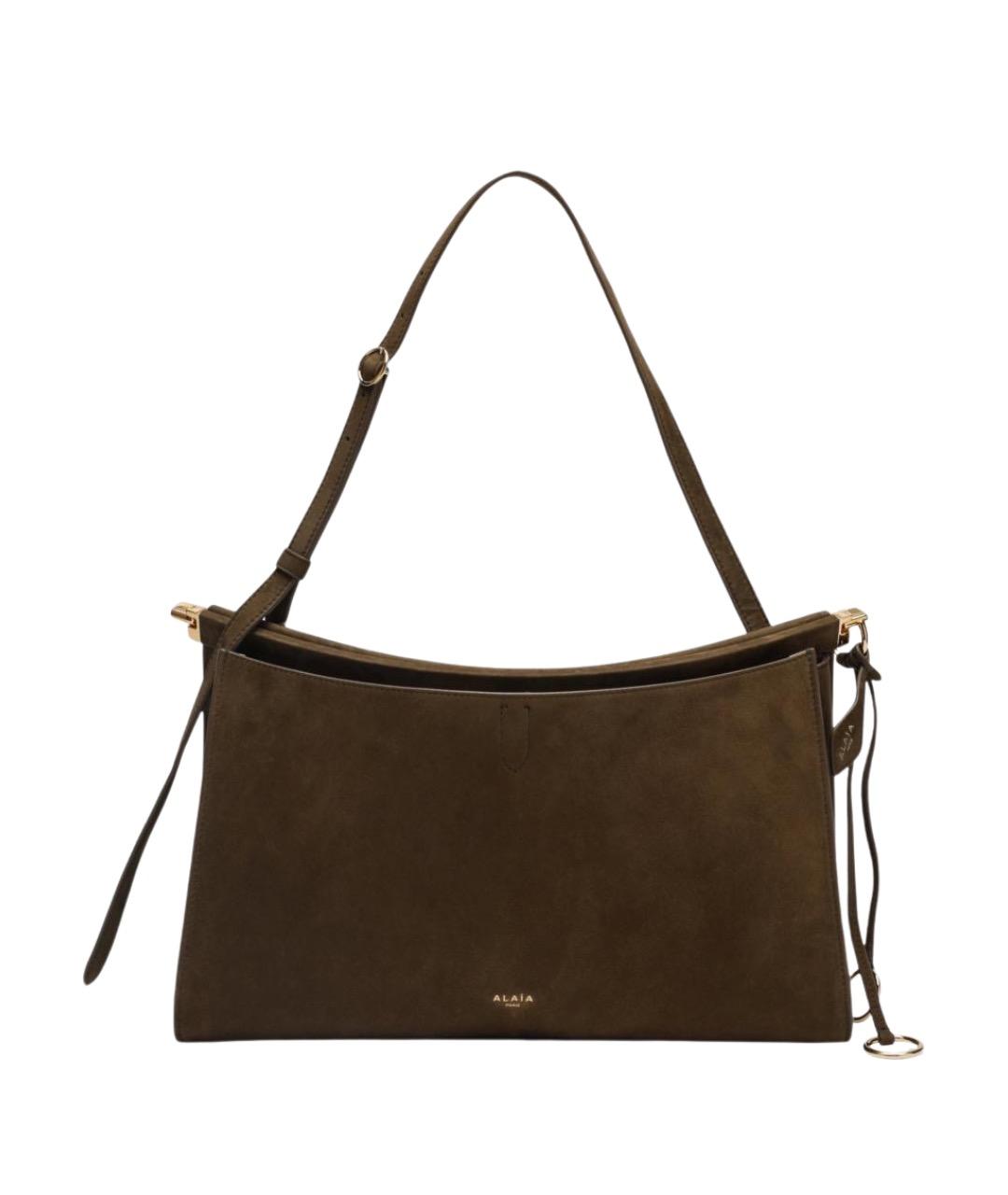 ALAIA Зеленая замшевая сумка через плечо, фото 1