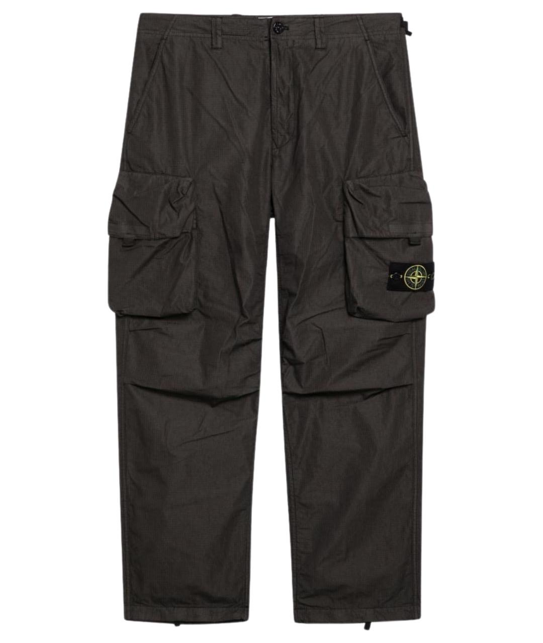 STONE ISLAND Серые повседневные брюки, фото 1