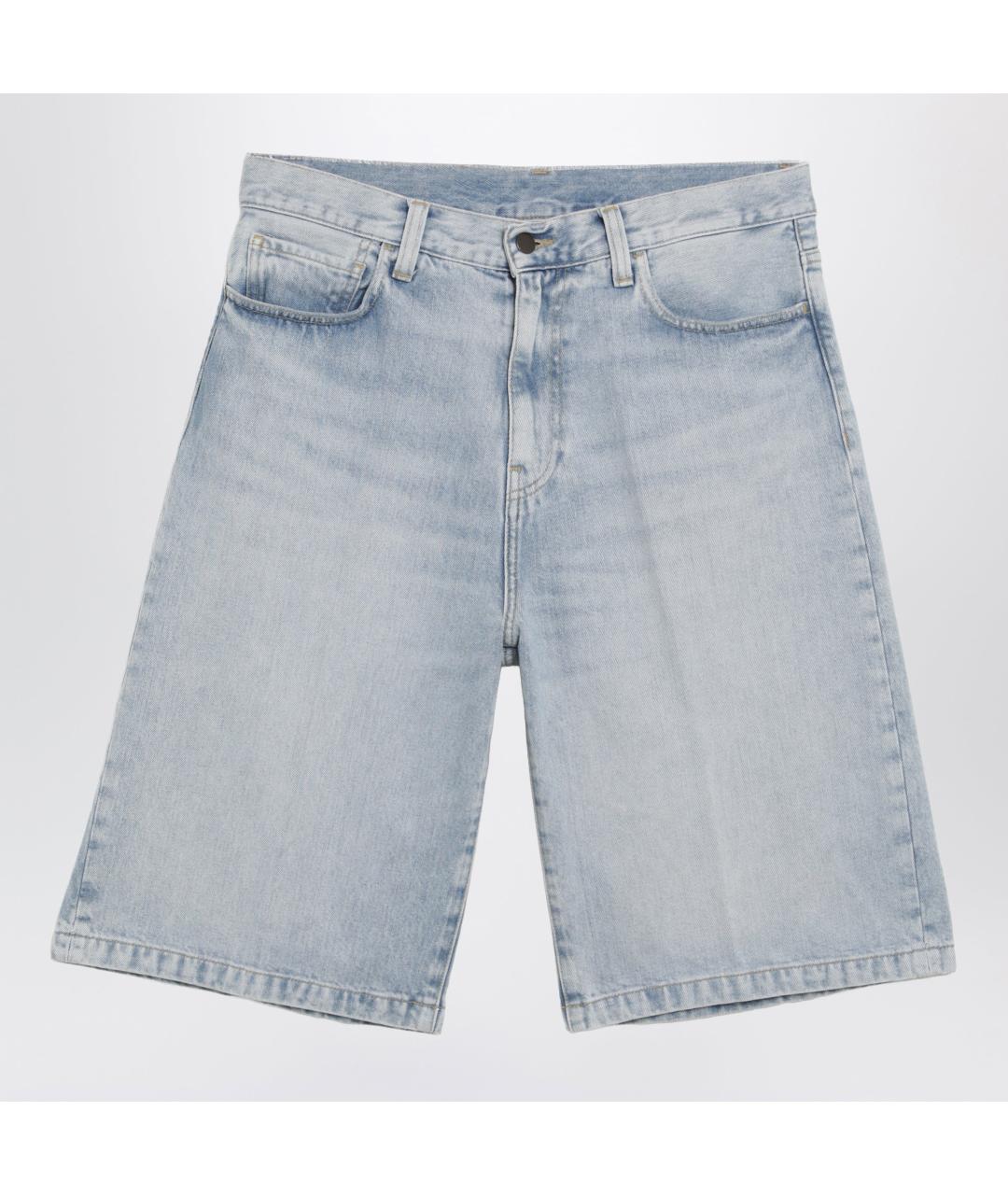 CARHARTT WIP Голубые хлопковые шорты, фото 3