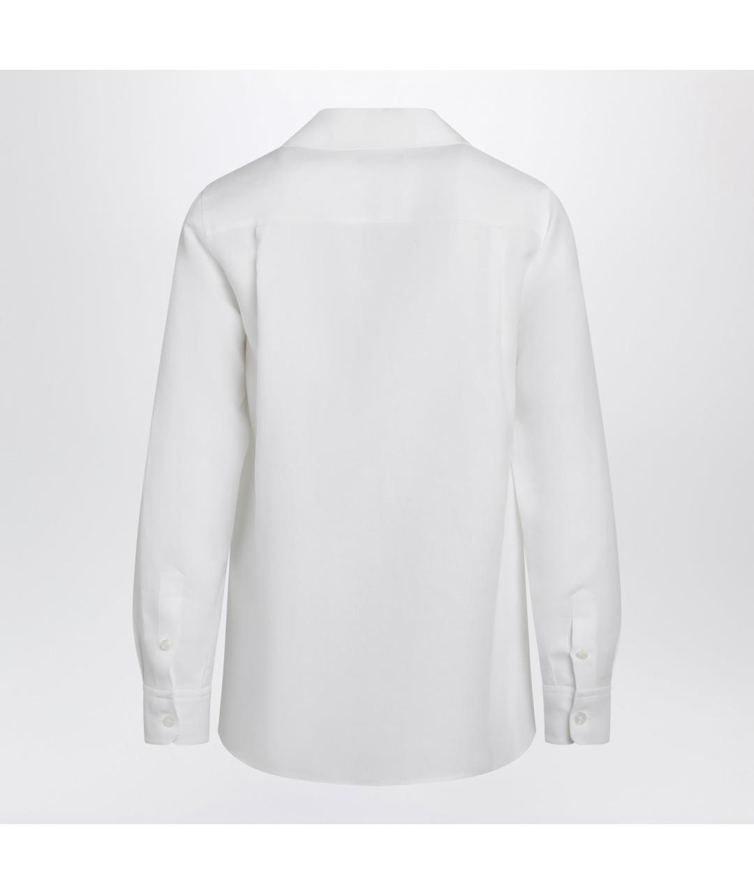 DOLCE&GABBANA Белая льняная кэжуал рубашка, фото 3