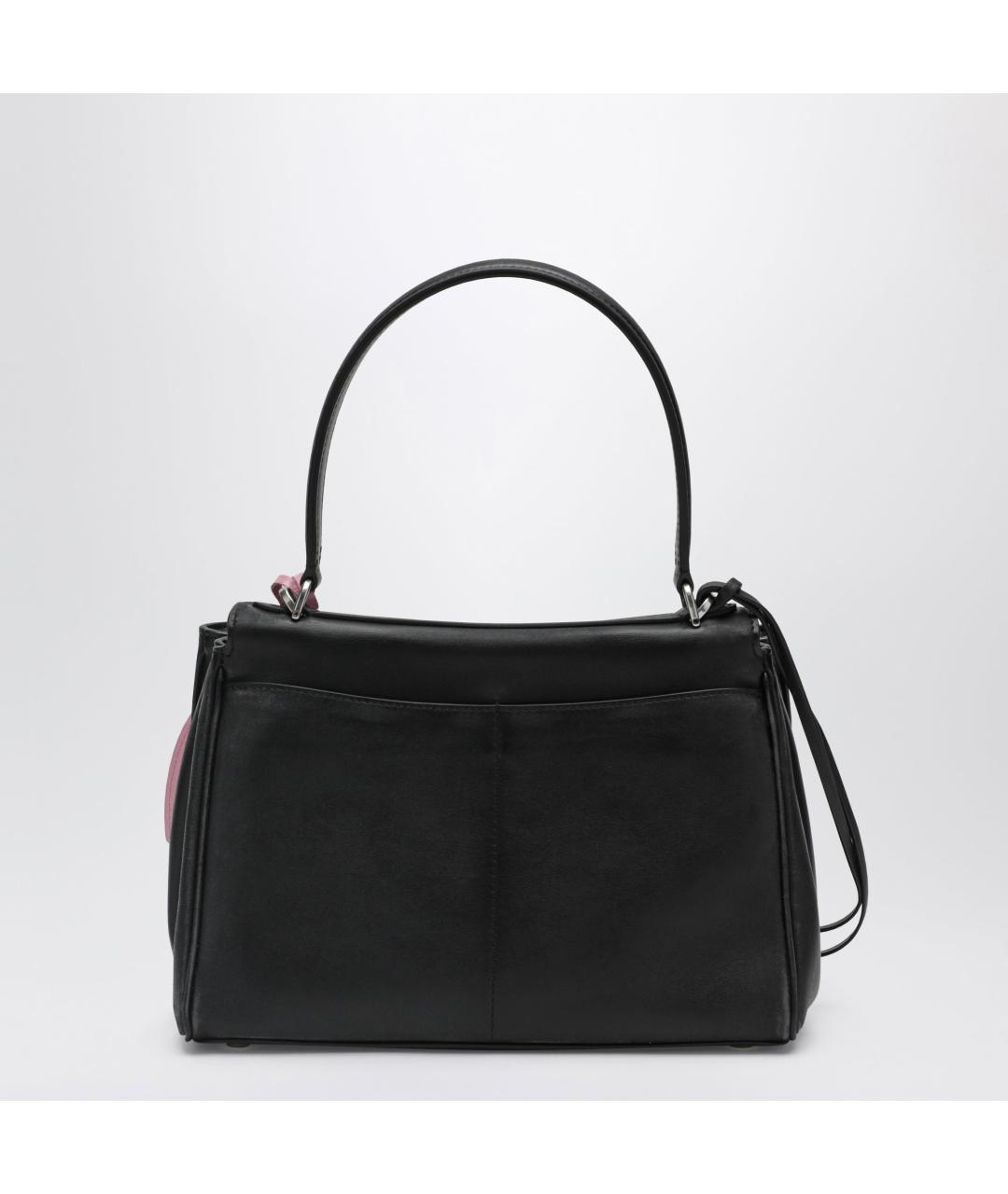 BALENCIAGA Черная кожаная сумка через плечо, фото 2